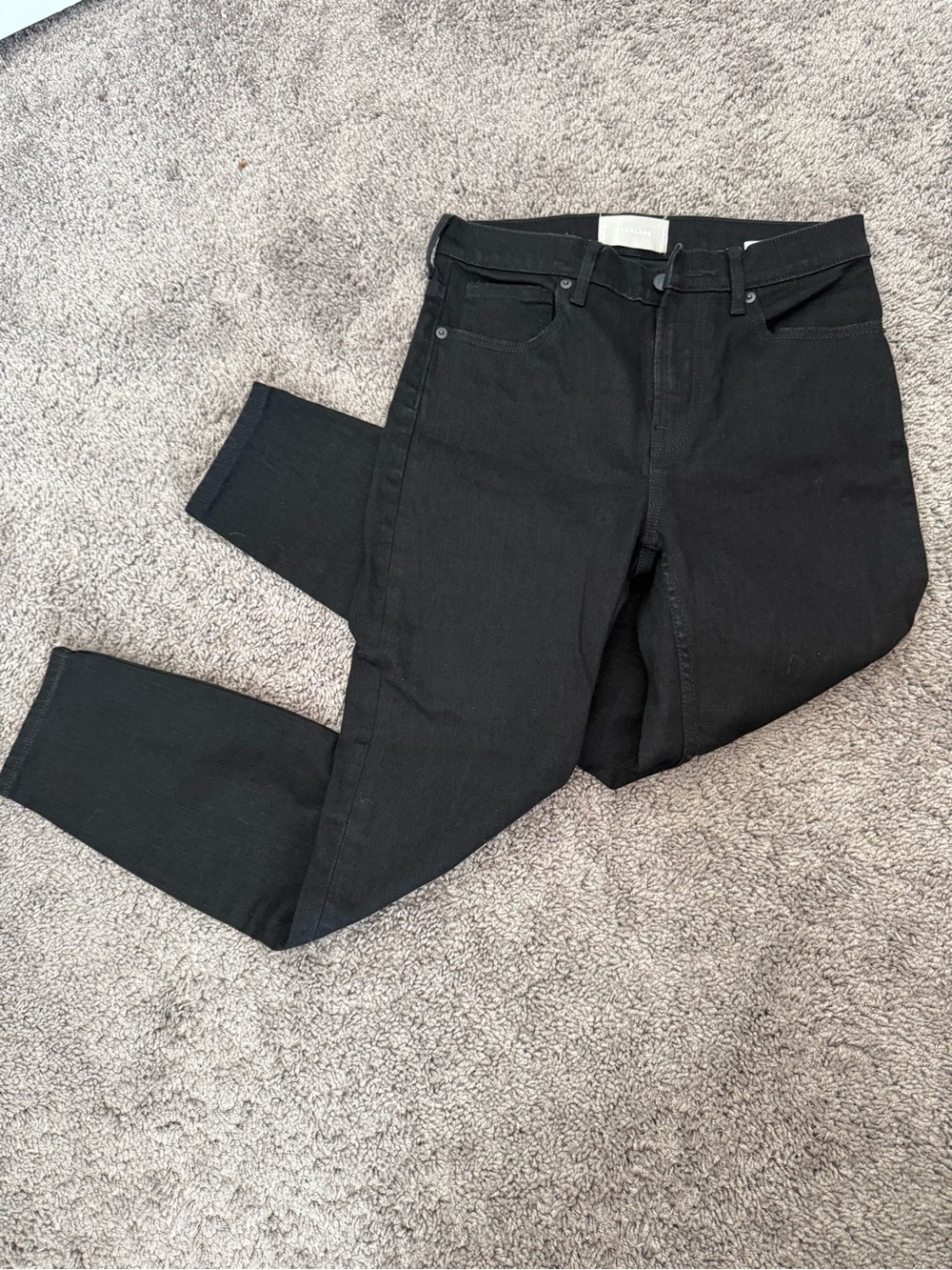 Everlane Black High-Rise skinny ankle Jeans